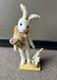 Rare Vicki Smyers Bethany Lowe Easter Bunny Figure With Bear Cart See Photos