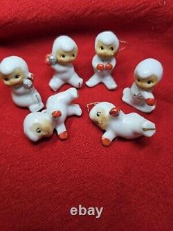 RARE-Vintage 1958-59 Holt Howard Snowbabies, Set Of 6