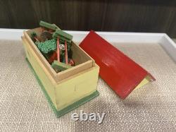RARE Vintage German Erzgebirge Wooden Miniature Barn Includes 27 Pieces! WOW