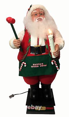 RARE Vintage Holiday Creations Santa Claus Animated Christmas Figure Motionette