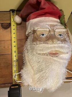 RARE Vintage Santa Claus Face Display From 1950s Early Christmas Santa Head/Mask