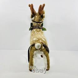 RARE Vintage Santa's Best Animated Christmas Motionette Reindeer With Box HTF
