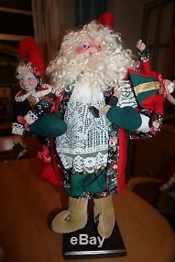 RARE Vtg House Hatten Night Before Christmas Santa Plush Figure by D. Calla 21