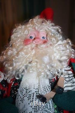 RARE Vtg House Hatten Night Before Christmas Santa Plush Figure by D. Calla 21