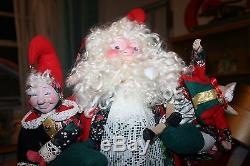 RARE Vtg House Hatten Night Before Christmas Santa Plush Figure by D. Calla 21