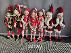 RAZ Imports 16 Traditional Posable Elf Set of 7 Holiday Must-Have