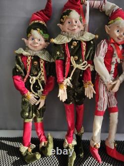 RAZ Imports 16 Traditional Posable Elf Set of 7 Holiday Must-Have