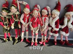 RAZ Imports 16 Traditional Posable Elf Set of 7 Holiday Must-Have