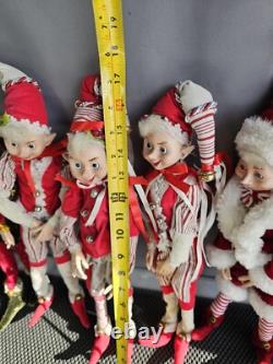 RAZ Imports 16 Traditional Posable Elf Set of 7 Holiday Must-Have
