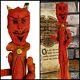 Red Devil 8 Poliwoggs Halloween Vintage 1990s Primitive Folk Art Retired Withbox