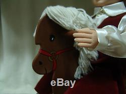 Retro Christmas Animated Collection Boy & Girl On Rocking Horses Free Shipping
