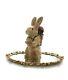 Rabbit With Basket Figurine Easter Bunny Walnut Ridge Collectible Vintage Decor