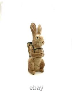 Rabbit with Basket Figurine Easter Bunny Walnut Ridge Collectible Vintage Decor