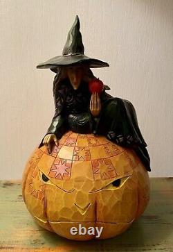 Rare 2008 Jim Shore Sweet & Sour Witch Kitty Cat Halloween Figurine 4012605