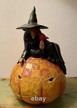Rare 2008 Jim Shore Sweet & Sour Witch Kitty Cat Halloween Figurine 4012605