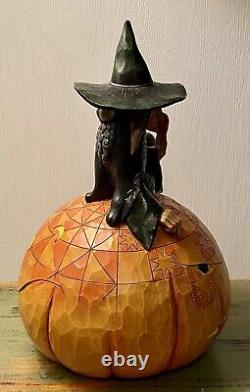 Rare 2008 Jim Shore Sweet & Sour Witch Kitty Cat Halloween Figurine 4012605