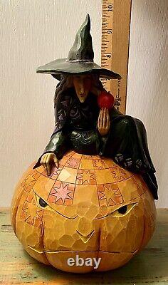 Rare 2008 Jim Shore Sweet & Sour Witch Kitty Cat Halloween Figurine 4012605