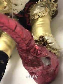 Rare 30 Mark Roberts Masquerade Monkey Jester Fairy Doll w Tag