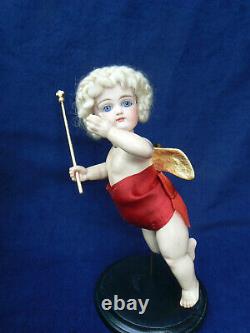 Rare 9 Kestner Angel Doll Closed Mouth Christmas Store Display 24K Wings Staff