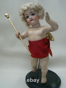 Rare 9 Kestner Angel Doll Closed Mouth Christmas Store Display 24K Wings Staff