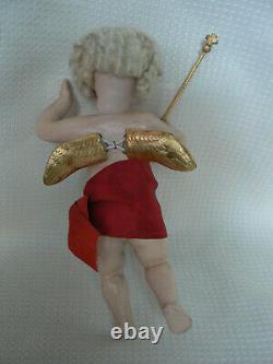 Rare 9 Kestner Angel Doll Closed Mouth Christmas Store Display 24K Wings Staff