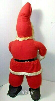 Rare Antique Christmas Large 26 Santa Claus Holiday Figure Plush Doll