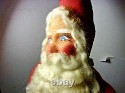 Rare Antique Christmas Large 26 Santa Claus Holiday Figure Plush Doll