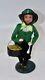 Rare Byers Choice Caroler 10 Irish Dancing Leprechaun Pot Of Gold & Pipe