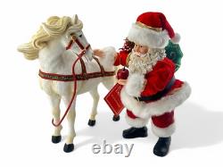 Rare Dept 56 Possible Dreams Clothtique Santa's Magnificent Friend Horse New