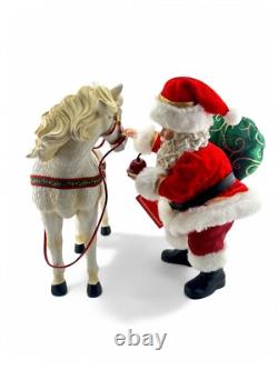 Rare Dept 56 Possible Dreams Clothtique Santa's Magnificent Friend Horse New