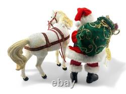 Rare Dept 56 Possible Dreams Clothtique Santa's Magnificent Friend Horse New