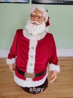 Rare GEMMY Life Size 5ft Christmas Animated Singing Dancing Santa Clause