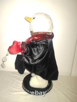 Rare HTF Gemmy Animated Snow Miser Snowman Singing Spinning Snowflake Works