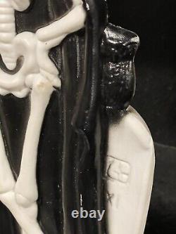 Rare HTF Vintage Blow Mold SKELETON Grave Grim Reaper 14 General Foam Plastics