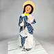 Rare Htf 2012 Byers Choice Popcorn Family Woman With Parasol And Popcorn Mint