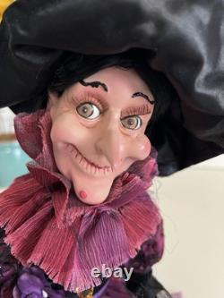 Rare-Katherines Collection Witch Doll Halloween-Very Detailed- Missing Broom