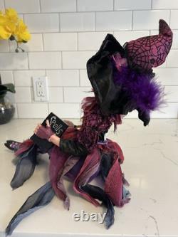 Rare-Katherines Collection Witch Doll Halloween-Very Detailed- Missing Broom