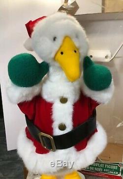 Rare LARGE Vtg TELCO MOTIONETTE CHRISTMAS GOOSE Duck Santa Claus 23 Animated