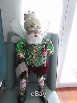 Rare Large 42 Mark Roberts Christmas Collection Fairy Gumdrop Candy Cupcake Elf