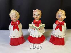 Rare Original Set of 3 Josef Originals Naughty Choir Boys Christmas Figures