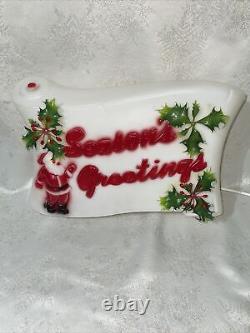 Rare Seasons Greetings Empire Carolina Christmas Blowmold 1976