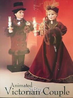 Rare Traditions Animated Victorian Couple Holiday Animated Motion 26 Figures