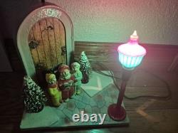 Rare Vintage 1930's, 1940's Noma Glolite Singing Carollers, Lights Up Christmas