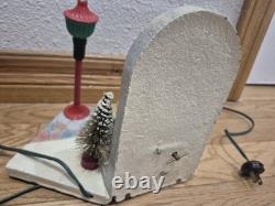 Rare Vintage 1930's, 1940's Noma Glolite Singing Carollers, Lights Up Christmas