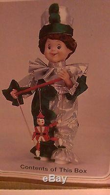 Rare Vintage Animated Telco Motion-ette Christmas Elf Marionette Jester Clown