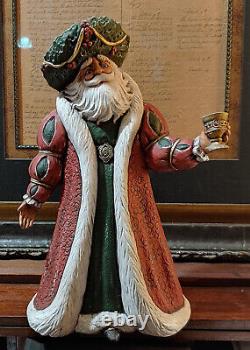 Rare Vintage Ceramic Father Christmas Hand-Painted 1987 RARE FIND