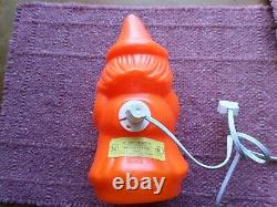 Rare Vintage Empire Witch Holding Broom Halloween Lighted Blow Mold Working Bulb