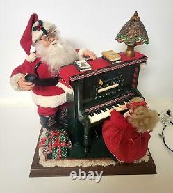 Rare Vintage Holiday Creations Sing Along With Santa And Girl Motionette