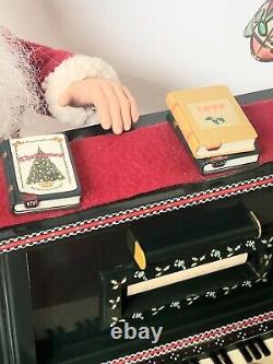 Rare Vintage Holiday Creations Sing Along With Santa And Girl Motionette