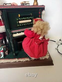 Rare Vintage Holiday Creations Sing Along With Santa And Girl Motionette